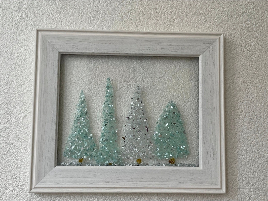 Crushed Glass Art