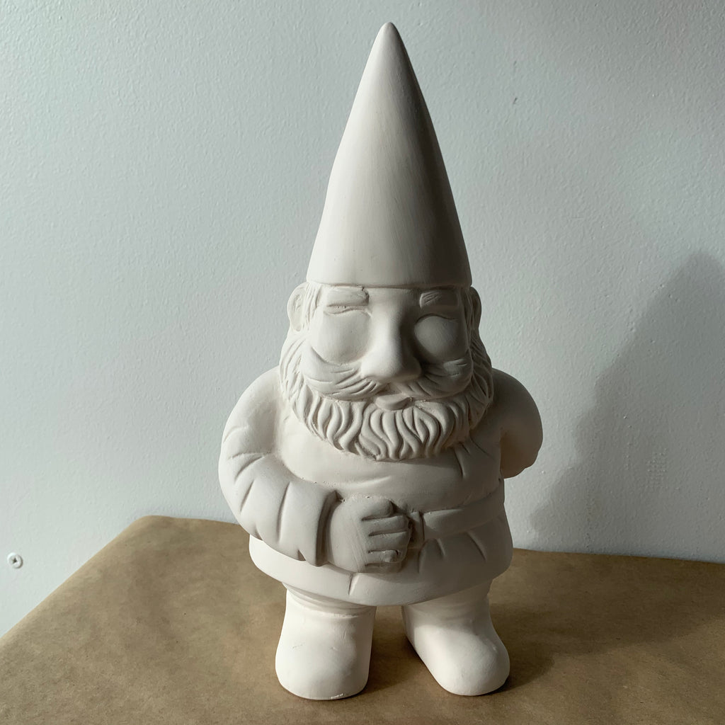 2 Pack Ceramics to Paint - Paint Your Own Garden Gnome Statues