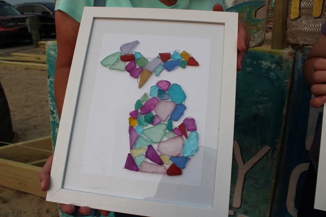 Crushed Glass Art