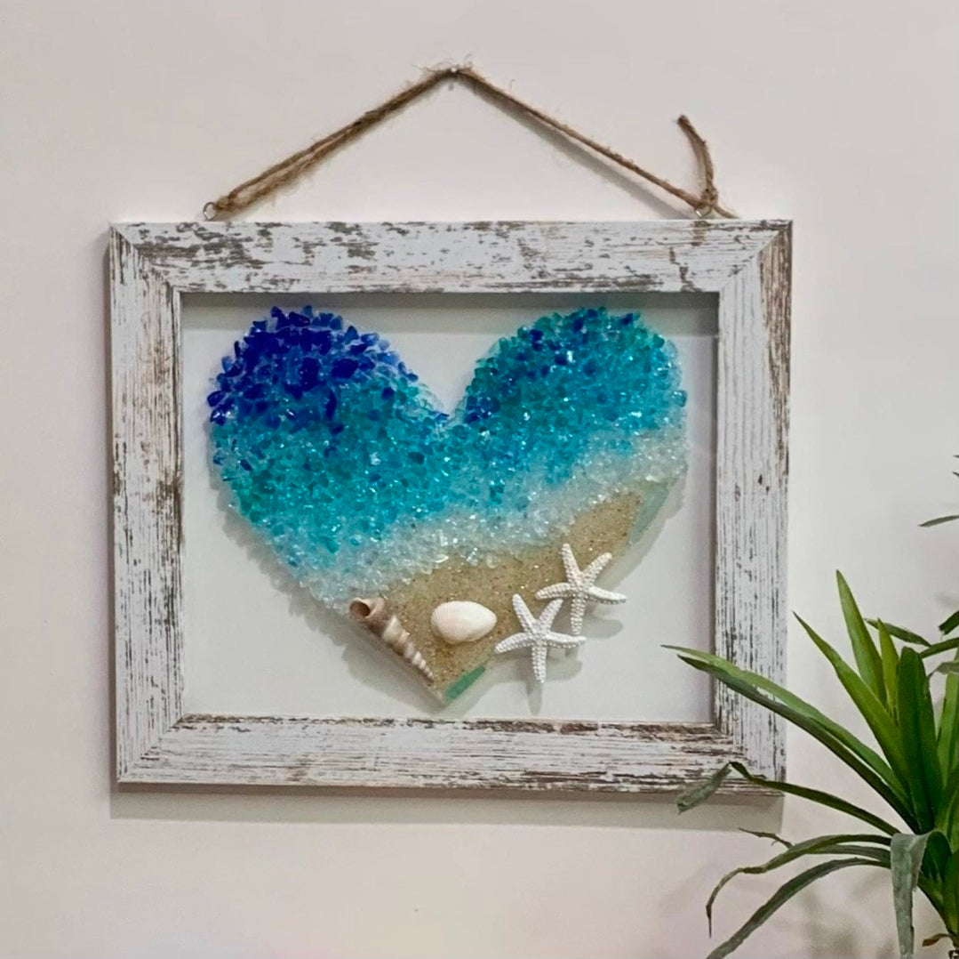 Crushed Glass Art