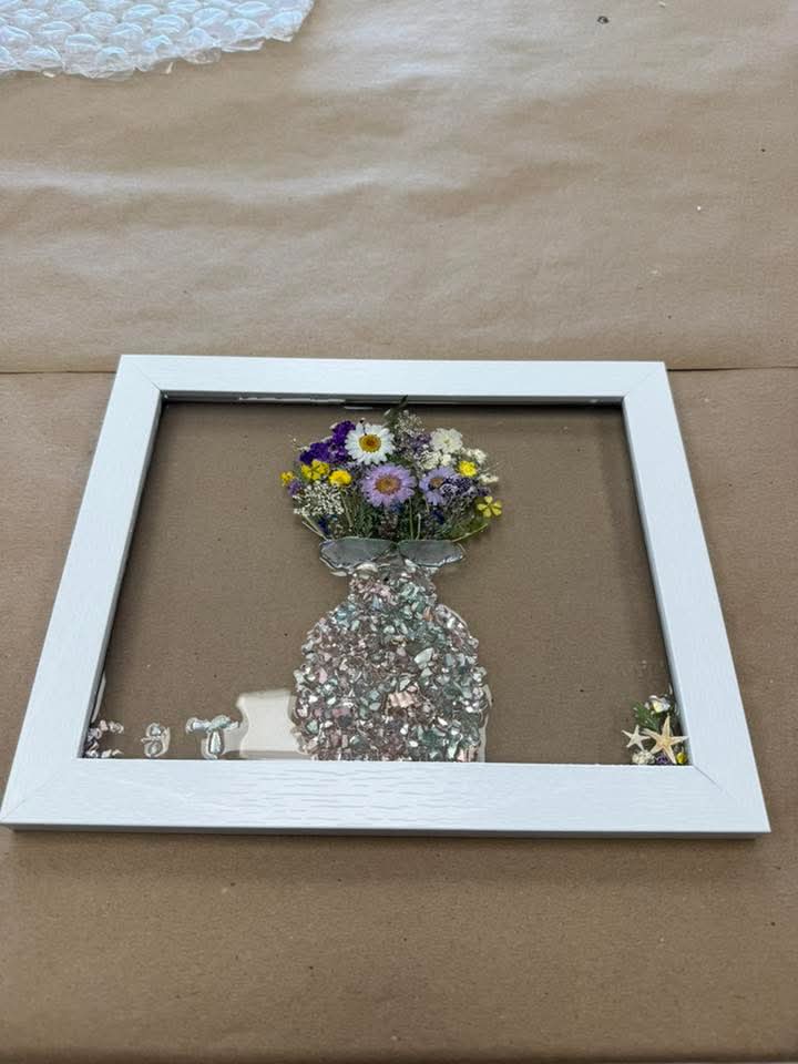 Crushed Glass Art