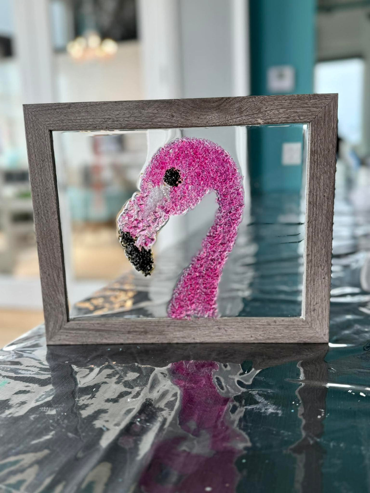 Crushed Glass Art