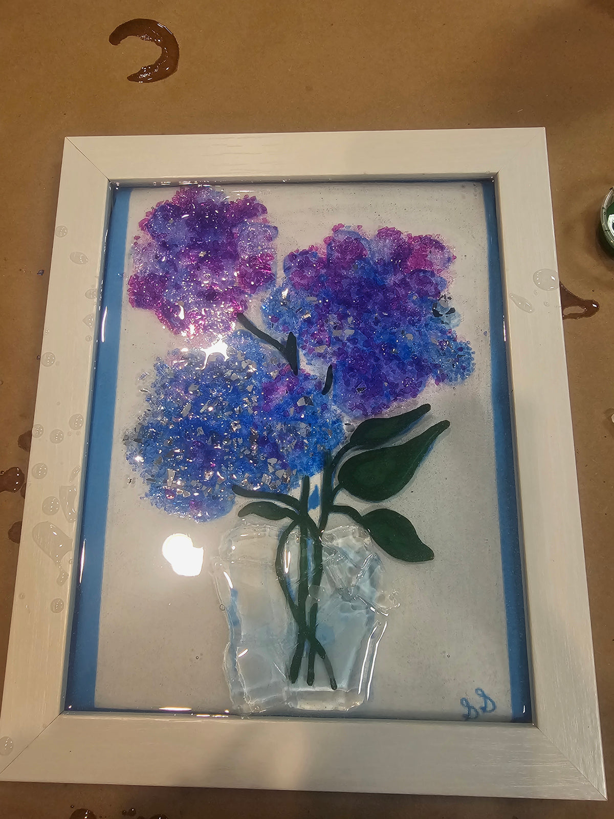 Crushed Glass Art