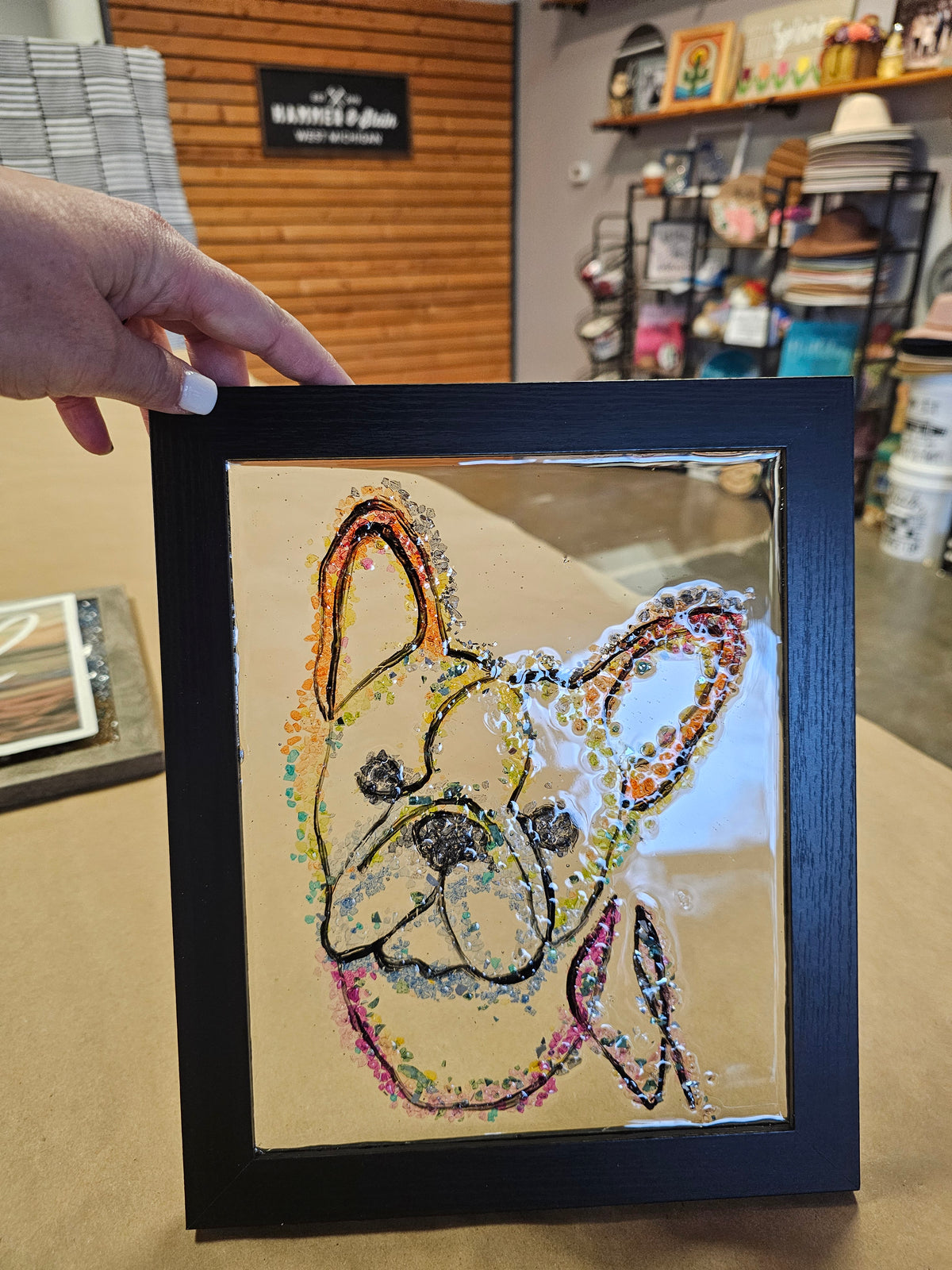Crushed Glass Art