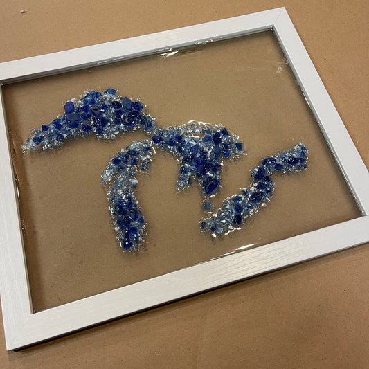 Crushed Glass Art