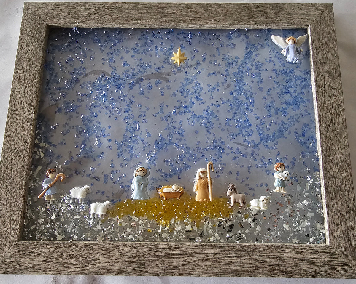 Crushed Glass Art
