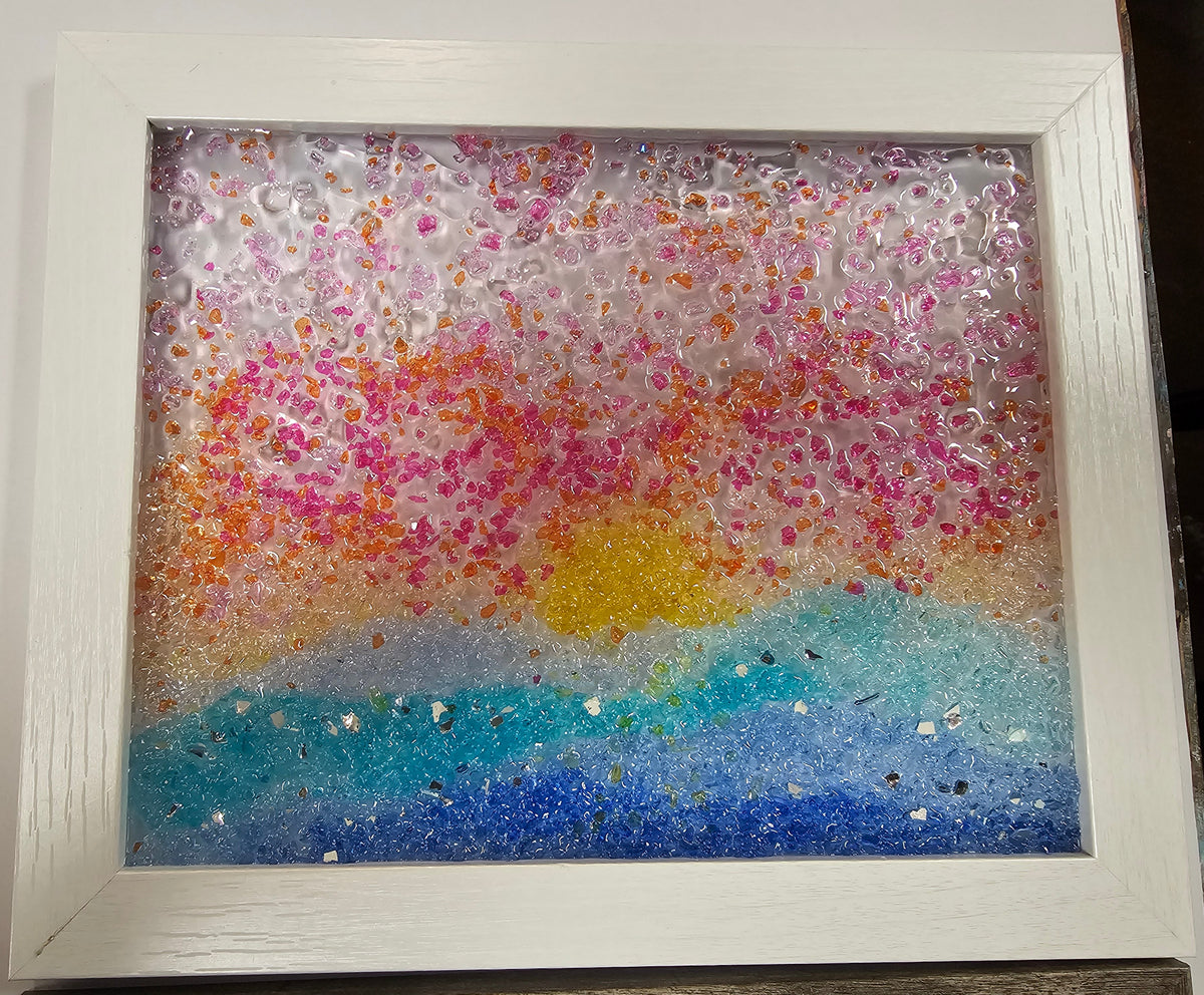 Crushed Glass Art
