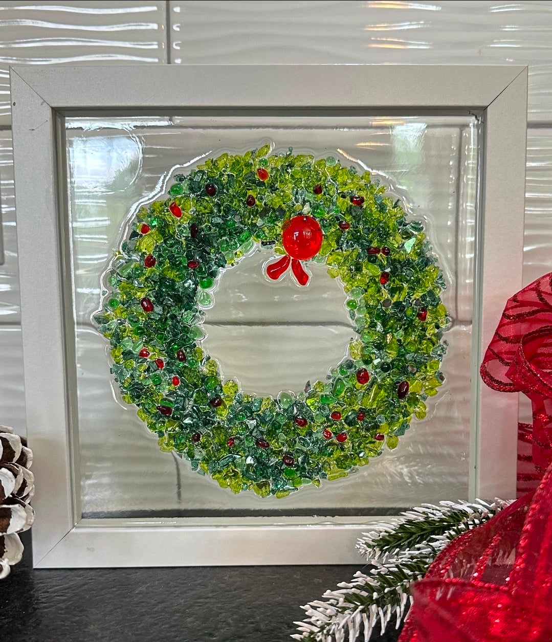 Crushed Glass Art