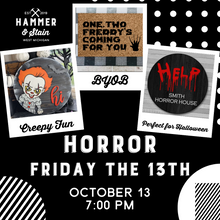10/13/23 (7:00pm) - Friday the 13th Horror Workshop