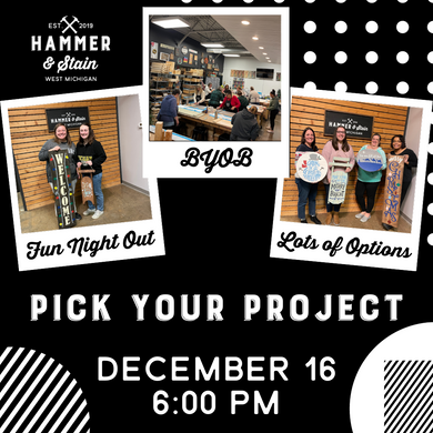 12/16/23 (6:00pm) - Pick Your Project Workshop