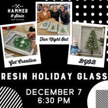12/07/23 (6:30pm) - Glass & Resin Holiday Designs Workshop