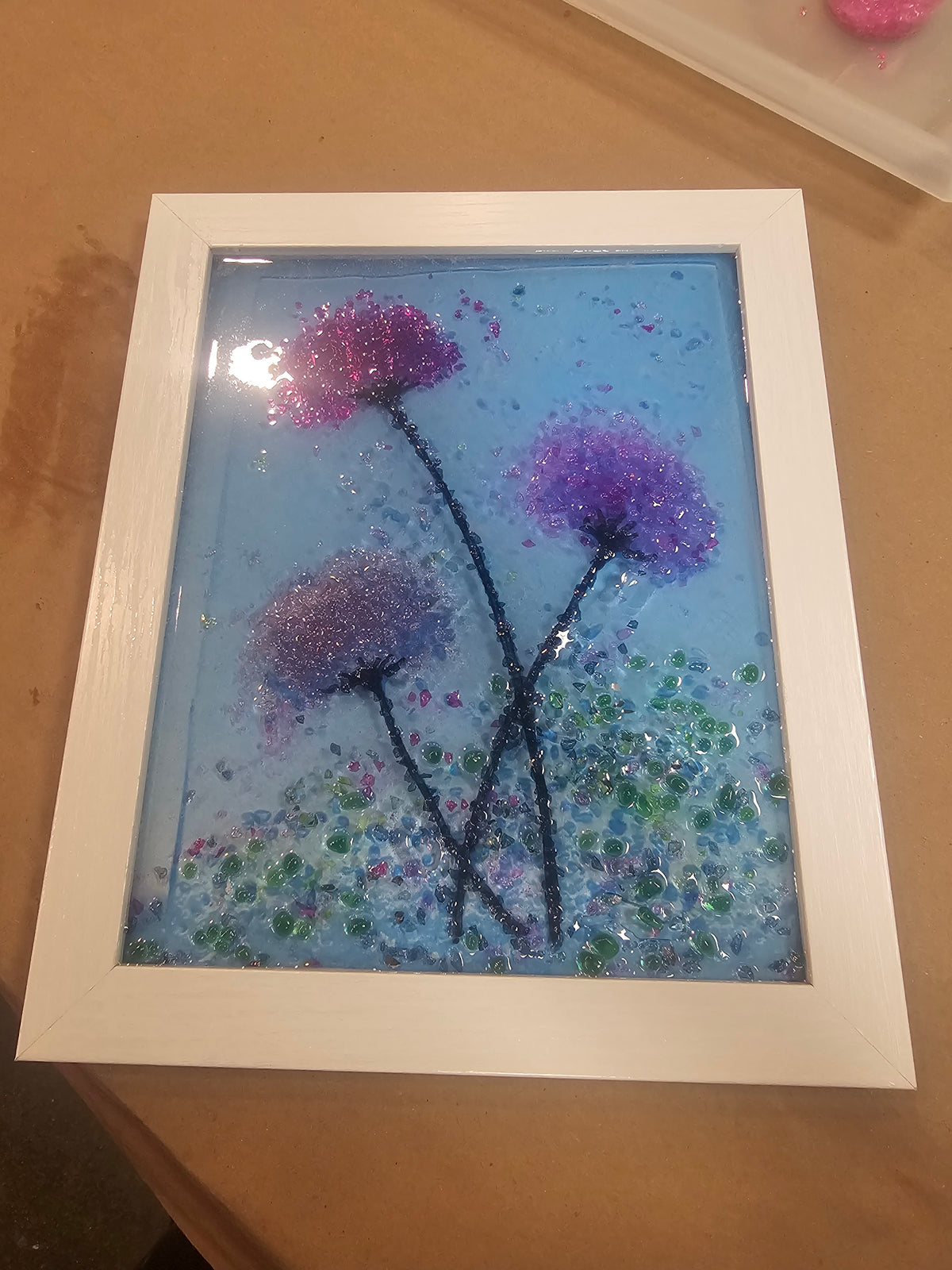 Crushed Glass Art