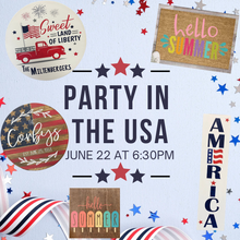 6/25/26 - 4:00pm - Party in the USA Workshop