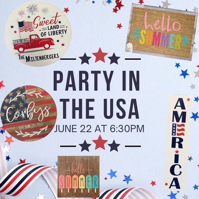 6/25/26 - 4:00pm - Party in the USA Workshop