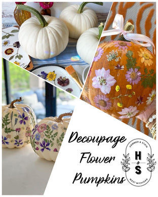 10/10/25 -6pm- Decoupage Pumpkins